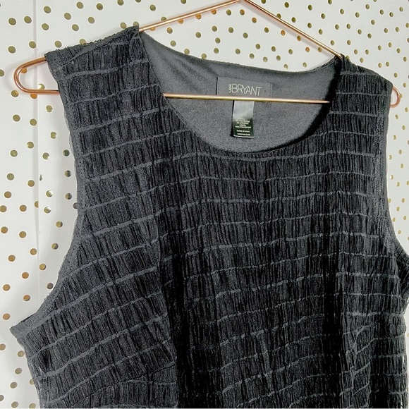 Lane Bryant Ruched Sheer Overlay Tank - Picture 2 of 5